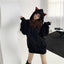 Black cat hoodie Dress