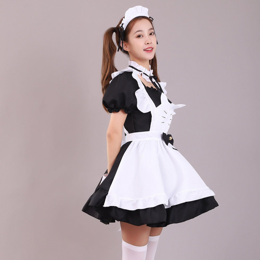 Black Cat Maid Dress - Cat Dress