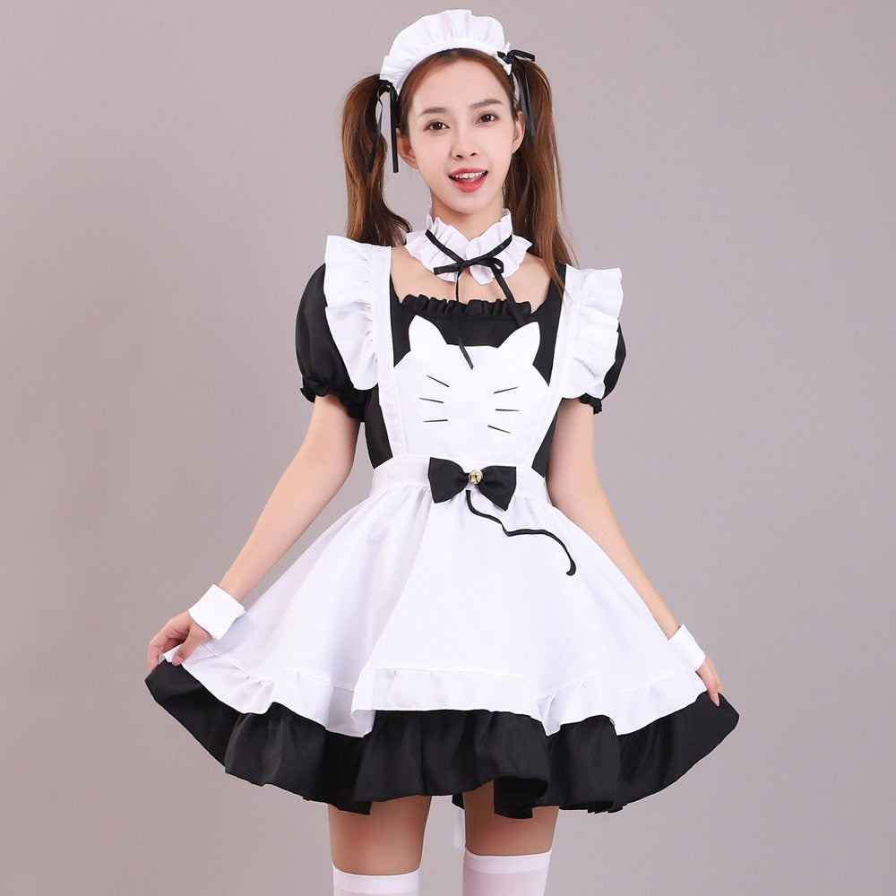 Black Cat Maid Dress - Cat Dress