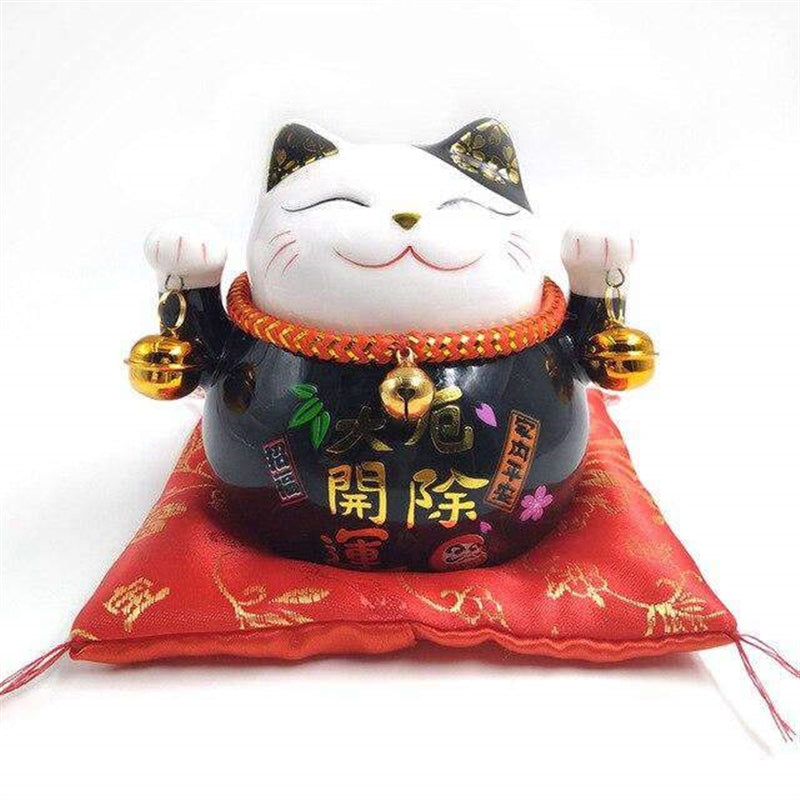 Manéki Neko Statue </br> Black Money Box