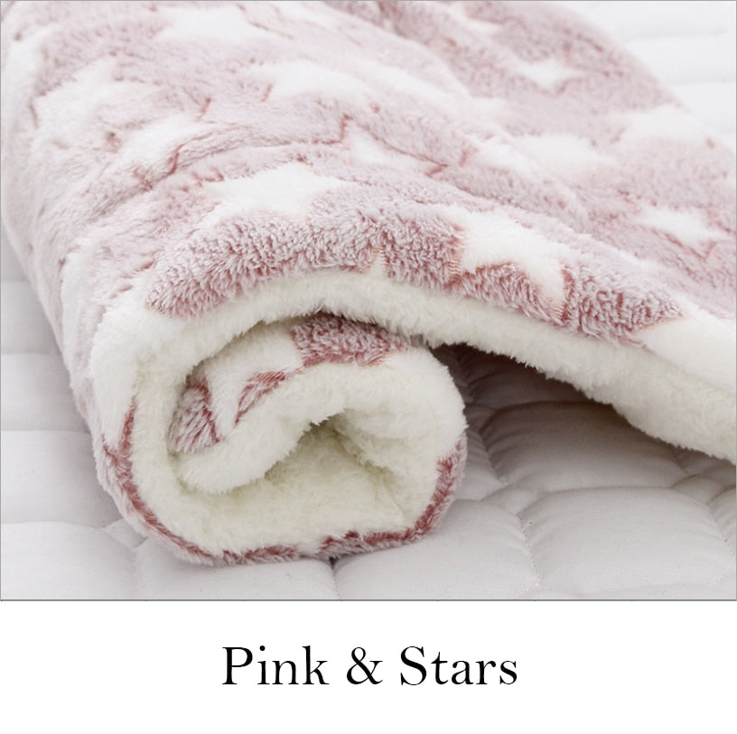 Blanket for Cats - Pink with Stars / XS 32x25cm - Cat