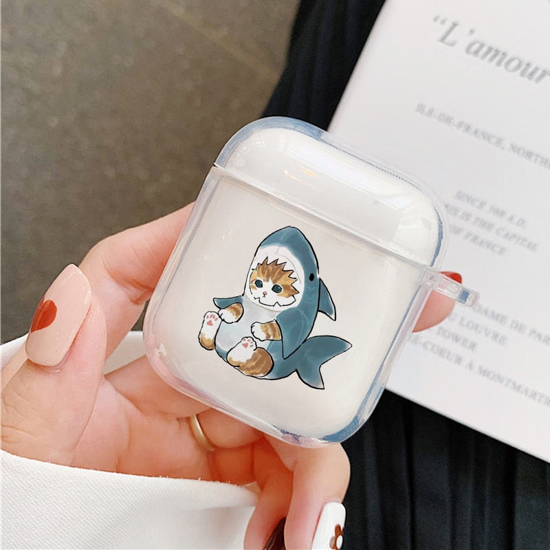 Cartoon Cat Airpod Case - Nap / For Airpods 1or2 - Cat