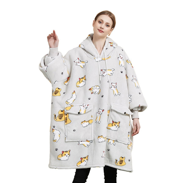 Cat 2025 blanket hoodie