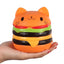 Cat Burger Squishy - Orange