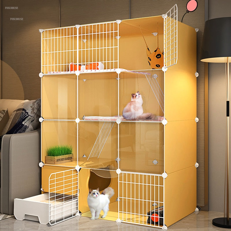 Cat Cage with Litter Box - Cat Cage with Litter Box