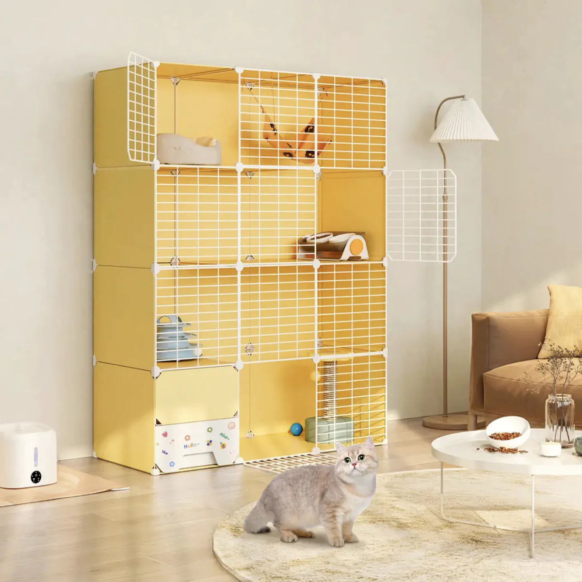 Cat Cage with Litter Box - Cat Cage with Litter Box