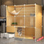 Cat Cage with Litter Box - 111X49X109cm - Cat Cage