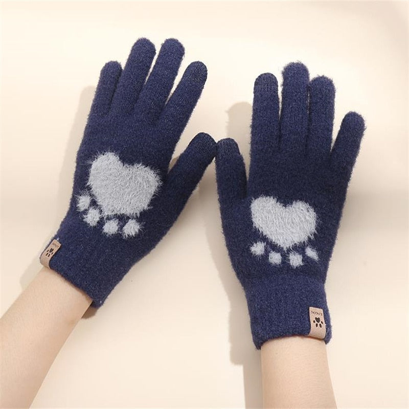 Cat Claw Gloves - Navy Blue / One Size - Cat Gloves