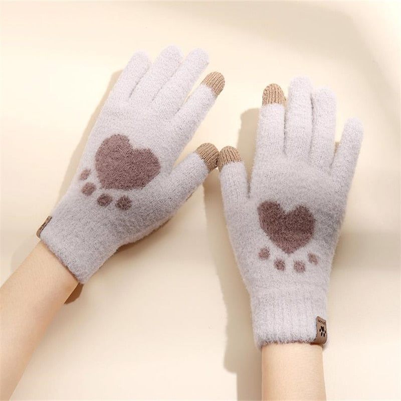 Cat Claw Gloves - Milk Color / One Size - Cat Gloves