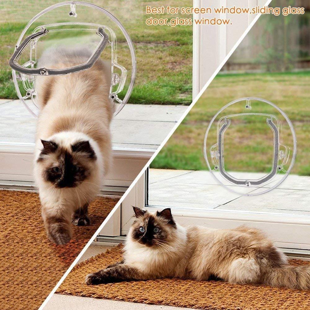 Glass hotsell cat door