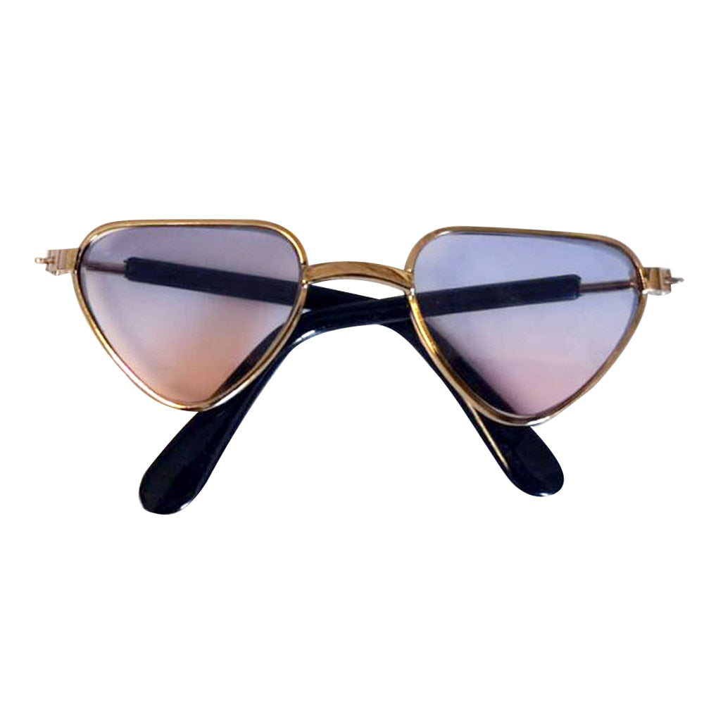 Cat Glasses - Heart blue pink