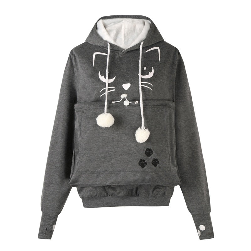 Cat Hoodie Carrier - Gray / S