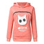 Cat Hoodie Pouch - Pink / S