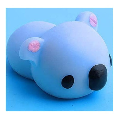 Cat Mochi Squishy - blue bear