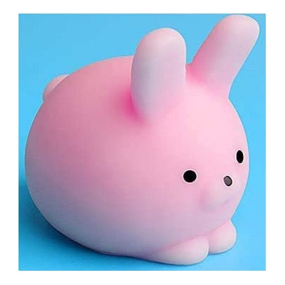 Cat Mochi Squishy - pink rabbit