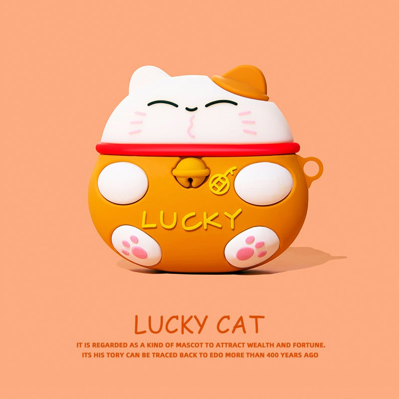 Chinese Cat Airpod Case - Gold / for AirPods 1 - Cat airpod