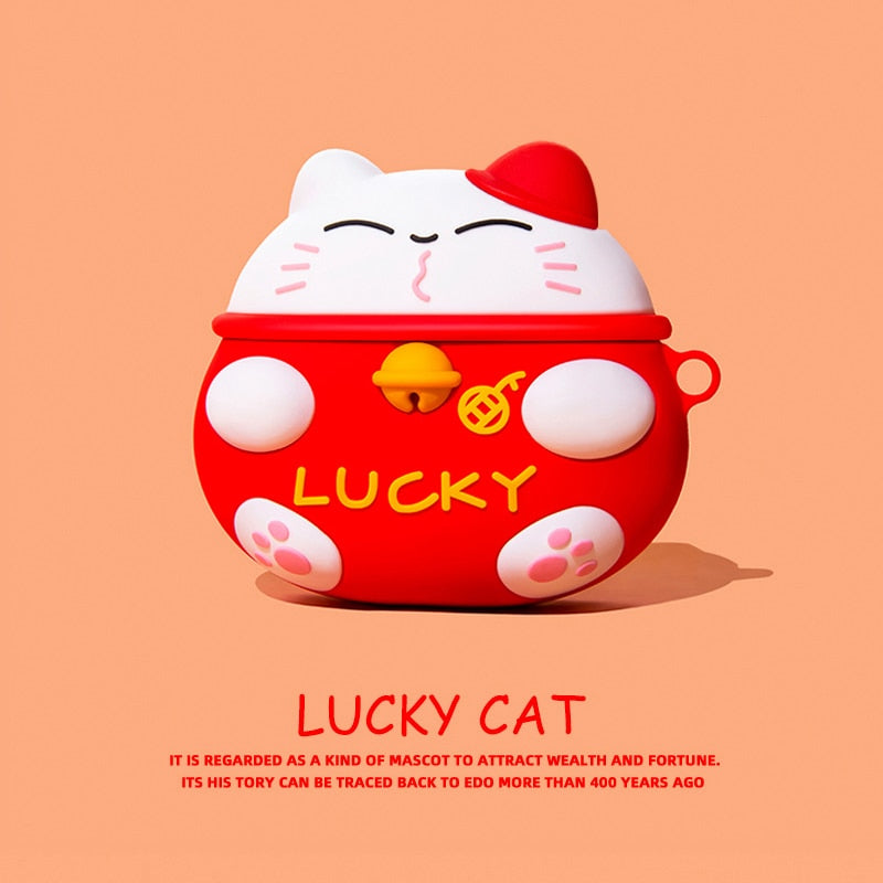 Chinese Cat Airpod Case - Red / for AirPods 1 - Cat airpod