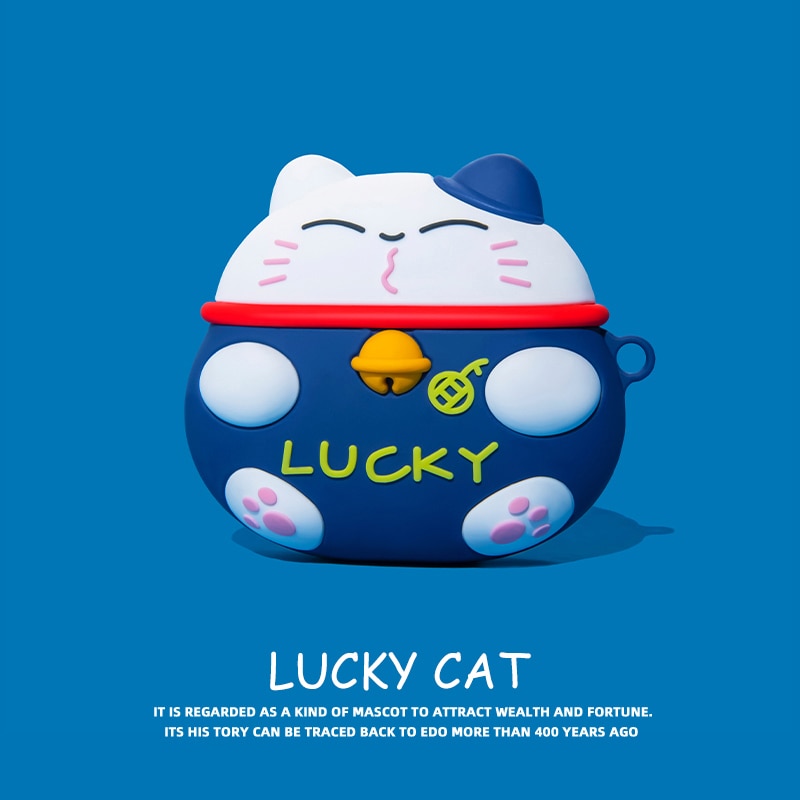 Chinese Cat Airpod Case - Blue / for AirPods 1 - Cat airpod