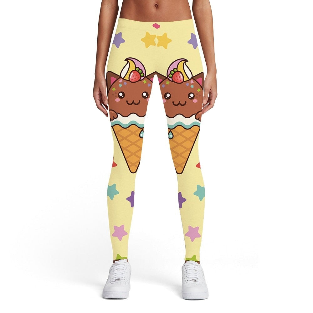 Cute Cat Leggings - XS - Cat Leggings