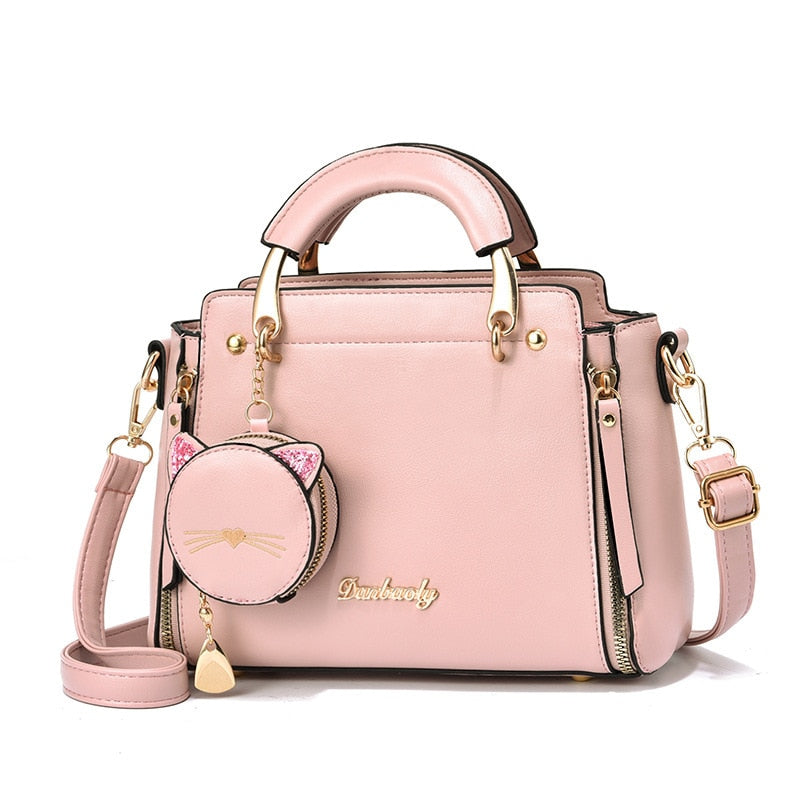 Luxury Cat Handbag - Pink - Cat Handbag