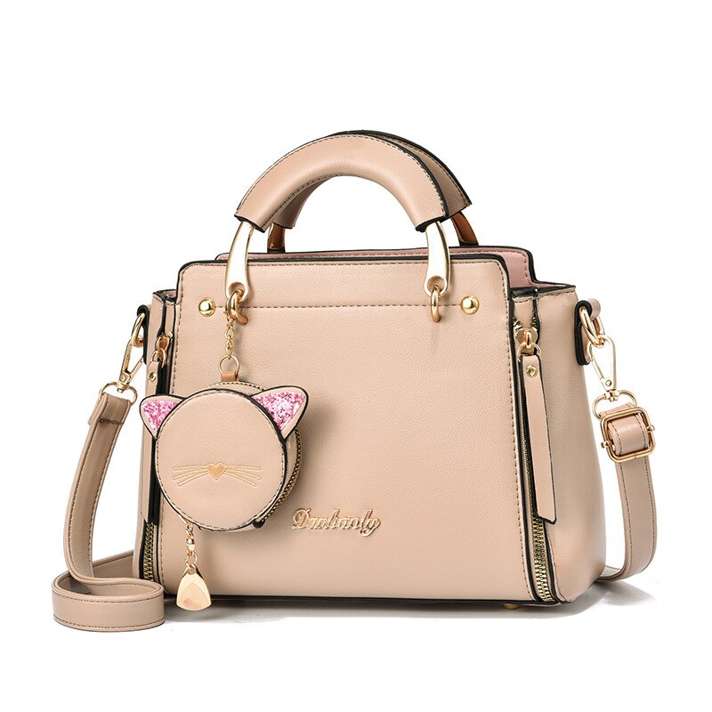 Luxury Cat Handbag - Khaki - Cat Handbag