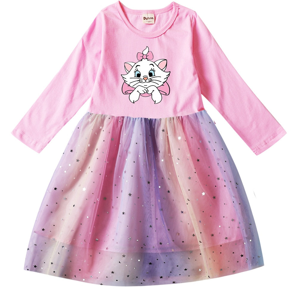 Disney Cat Dress - Pink / 3T - Cat Dress