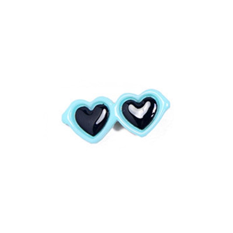 Fashion Glasses for cats - blue heart hair clip