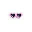 Fashion Glasses for cats - pink heart hair clip