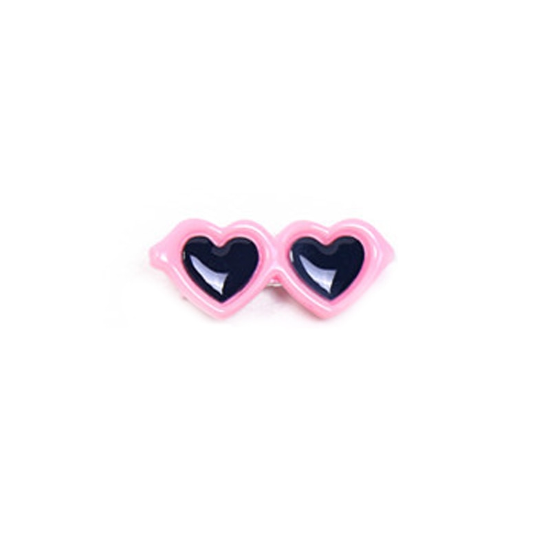 Fashion Glasses for cats - pink heart hair clip