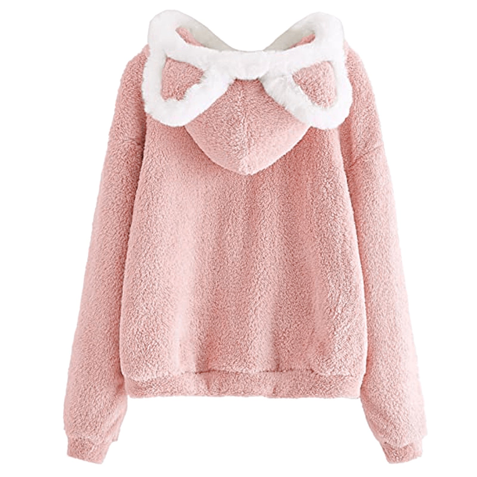 Pink cat hoodie online with ears