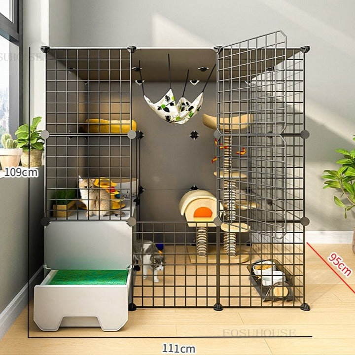 Large Cat Cage - 111X95X109cm - Large Cat Cage