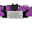 Personalized Cat Collar with Bell - Purple