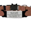 Personalized Cat Collar with Bell - Brown