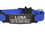 Personalized Cat Collar with Bell - MidnightBlue