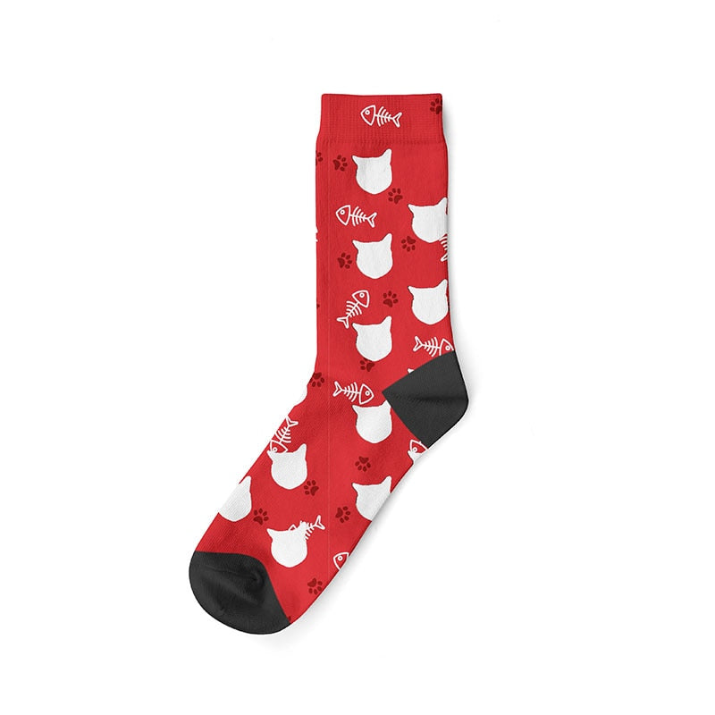 Personalized Cat Socks - Cat-Red