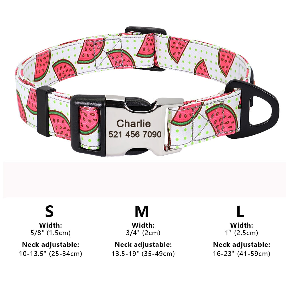 Personalized Embroided Cat Collar - 159 white / S