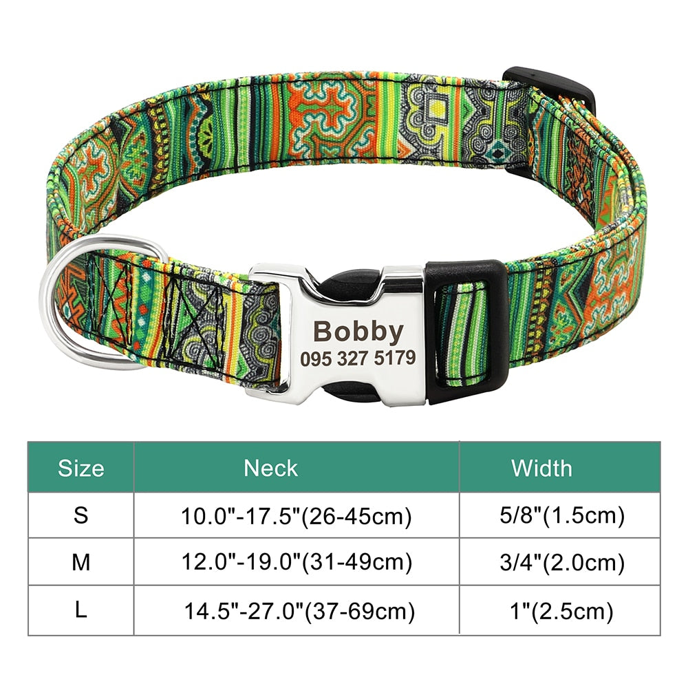 Personalized Embroided Cat Collar - 030 green / S