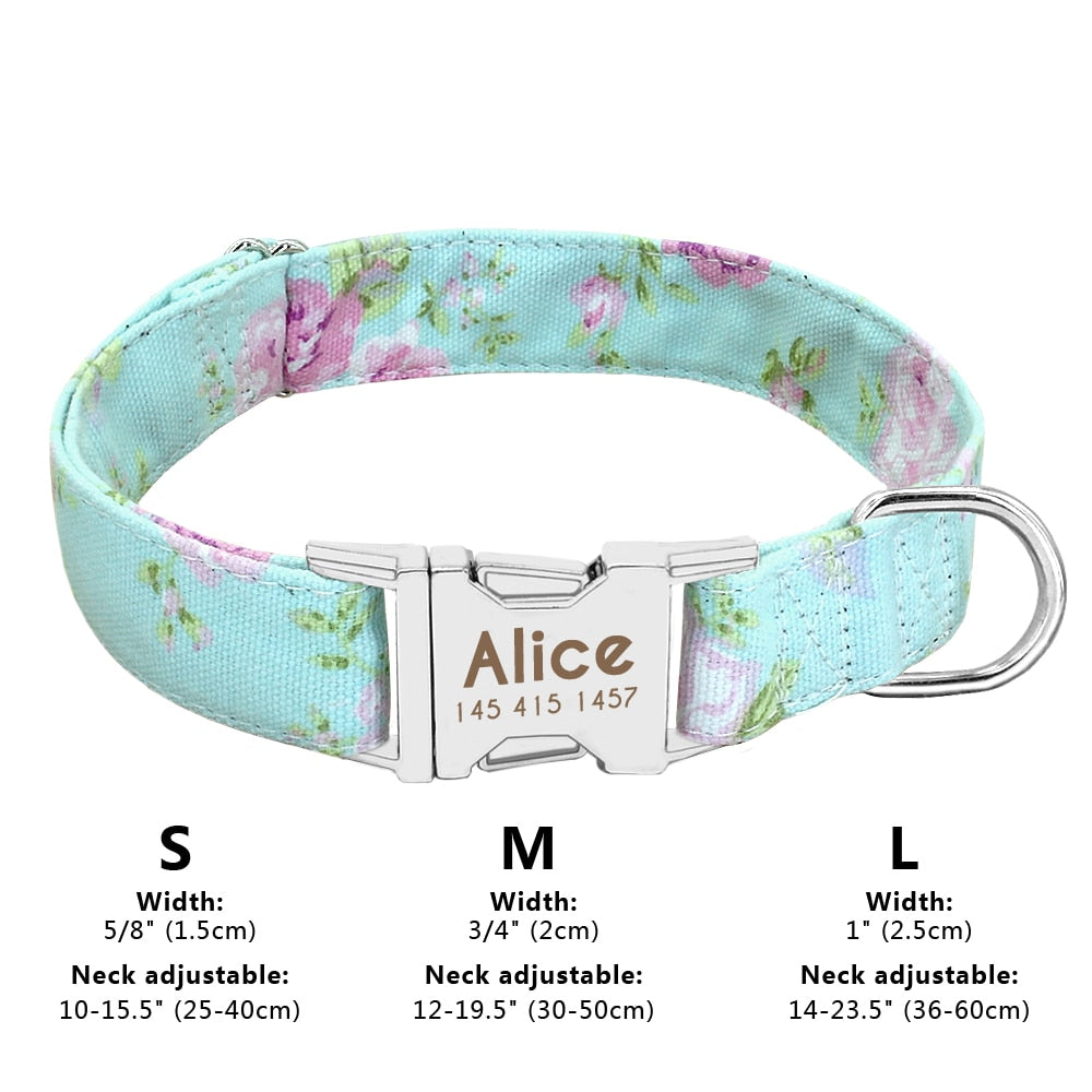 Personalized Embroided Cat Collar - 011 green / S