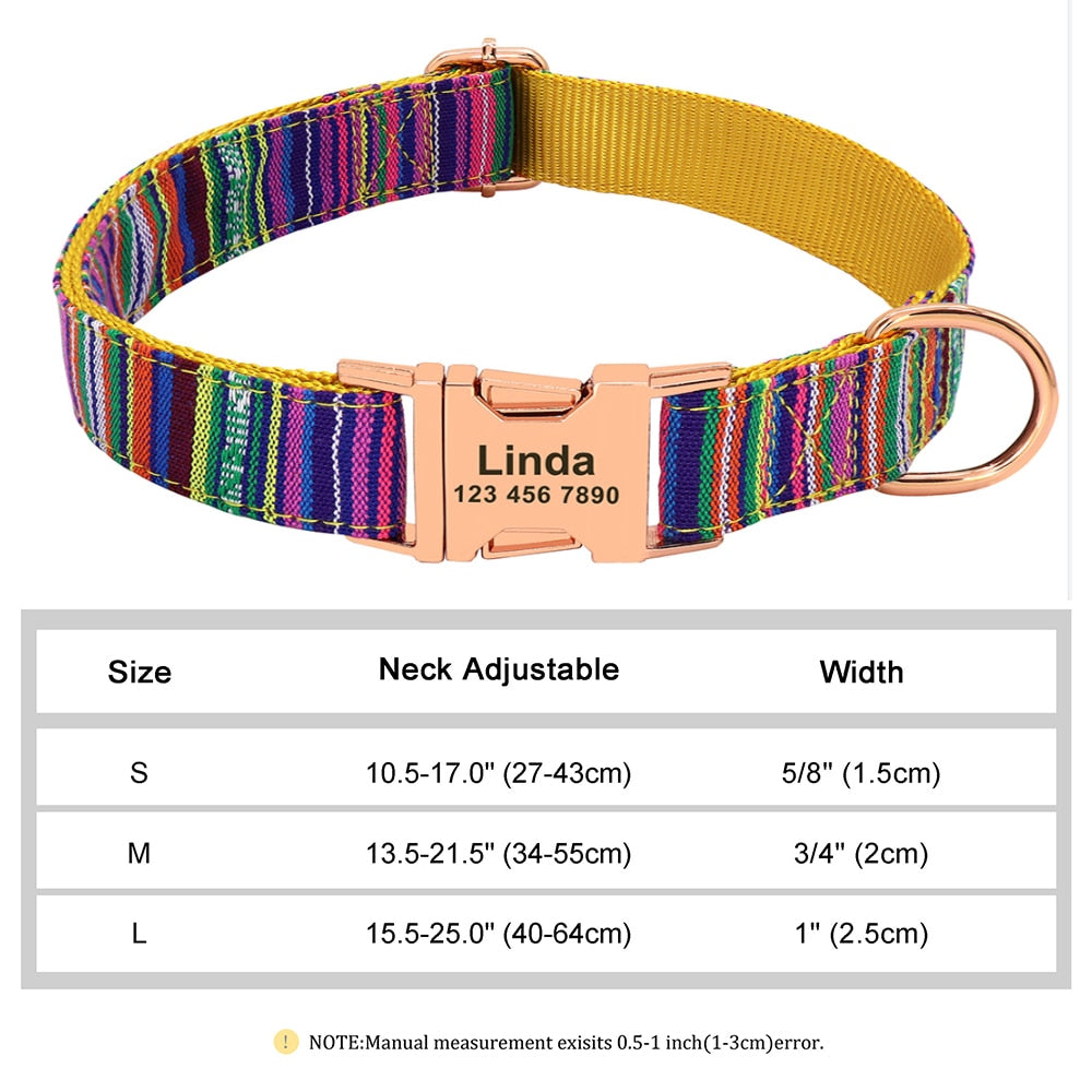 Personalized Embroided Cat Collar - 032 yellow / S