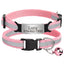 Personalized Reflective Cat Collar - Pink / M