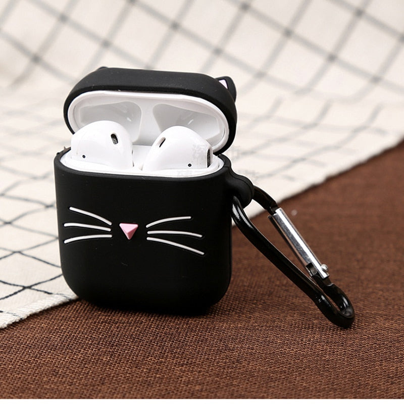 Silicone Cat Airpod Case - Cat airpod Case