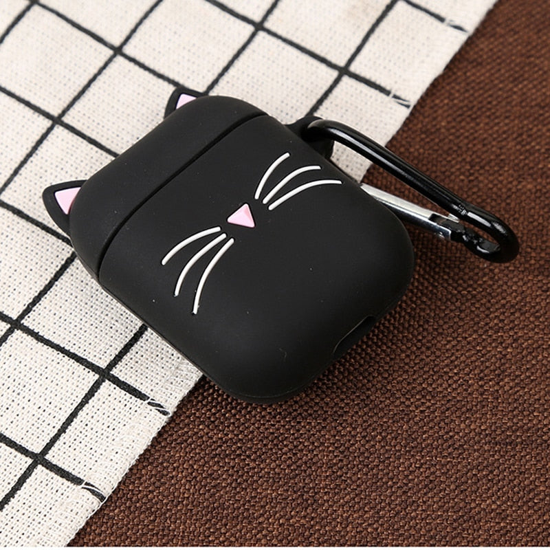 Silicone Cat Airpod Case - Cat airpod Case