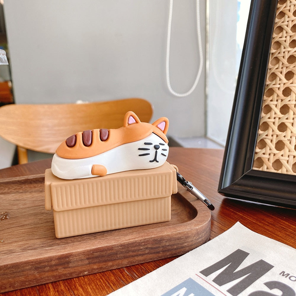 Sleeping Cat Airpod Case - for AirPods 1 2 - Cat airpod Case