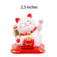 Solar Powered Lucky Cat - 2.5 inch (White) - Solar Powered