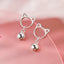 Silver Cat Earrings - Cat earrings