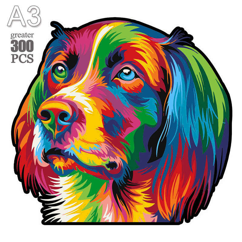 Wooden Animal Jigsaw Puzzle - Dog
