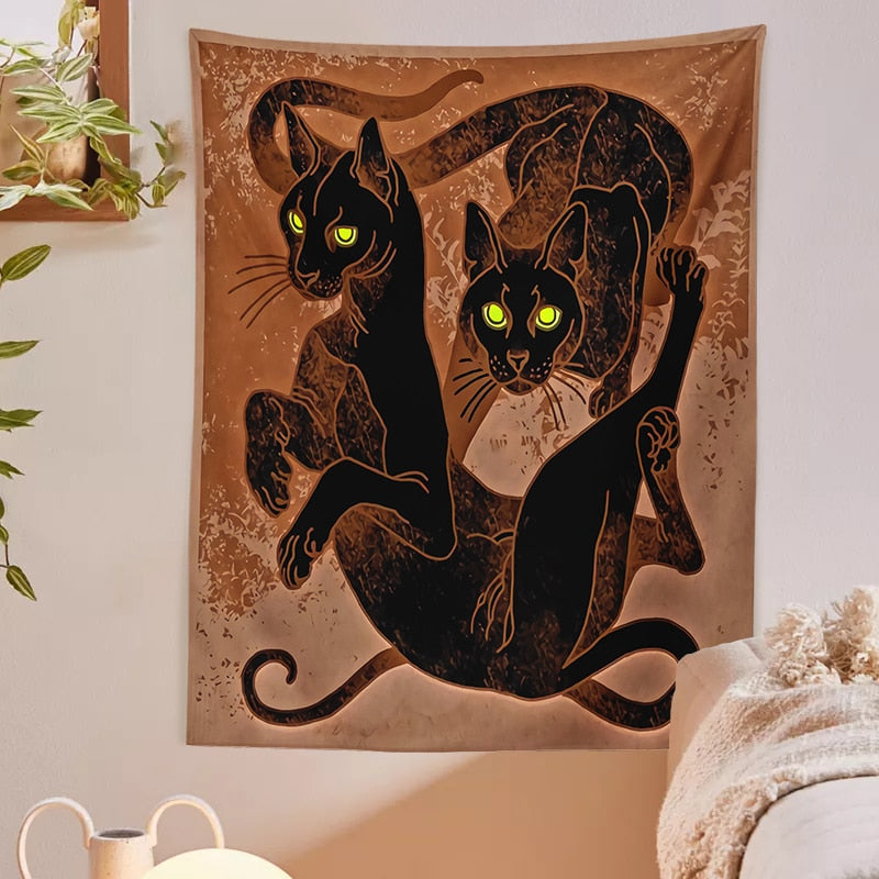 16th Century Tapestry with Cats - Cat Tapestry
