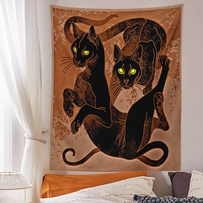 16th Century Tapestry with Cats - Cat Tapestry