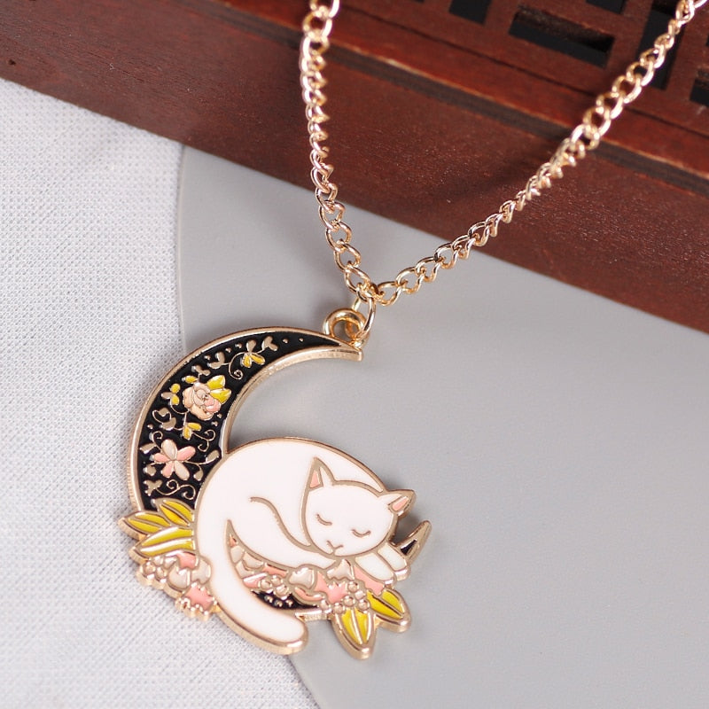 Acrylic Cat Necklace - Cat necklace