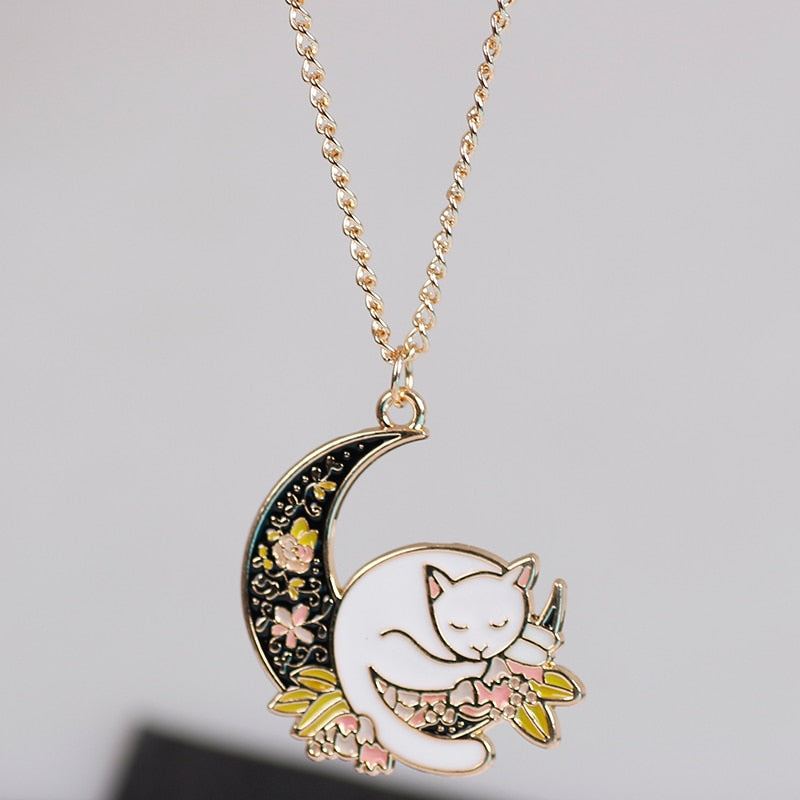 Acrylic Cat Necklace - Cat necklace
